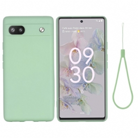 Cover Google Pixel 6A Silicone Liquido Strappy