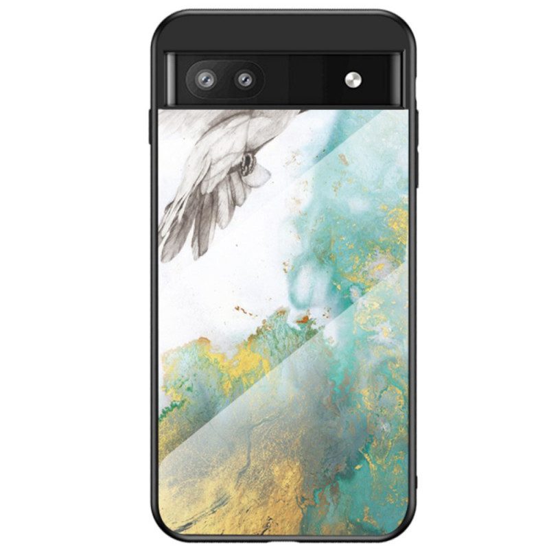 Cover Google Pixel 6A Vetro Temperato In Marmo