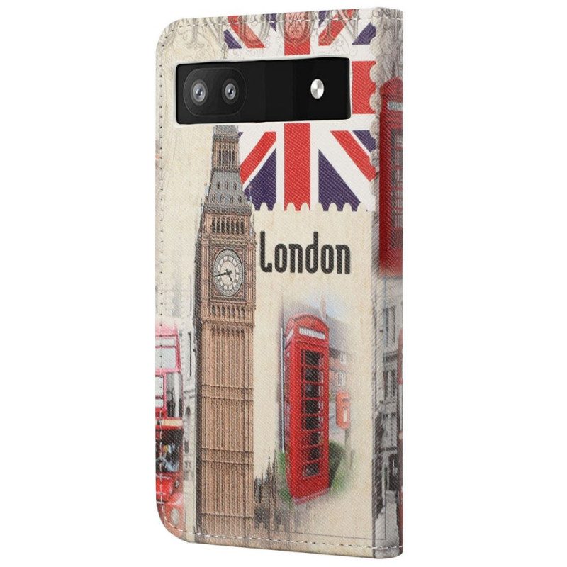 Custodia A Portafoglio Google Pixel 6A Londra