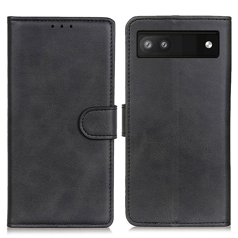 Custodia in pelle Google Pixel 6A Stile In Pelle Opaca