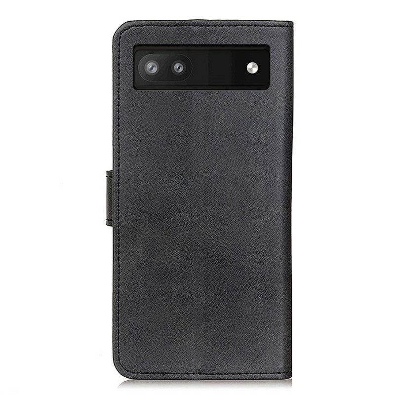 Custodia in pelle Google Pixel 6A Stile In Pelle Opaca