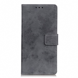 Custodia in pelle Google Pixel 6A Stile Vintage In Pelle