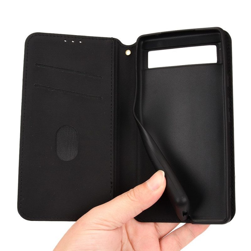 Folio Cover Google Pixel 6A Custodia in pelle Cubi 3d