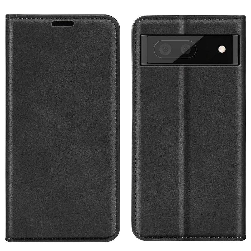 Folio Cover Google Pixel 6A Custodia in pelle Eleganza