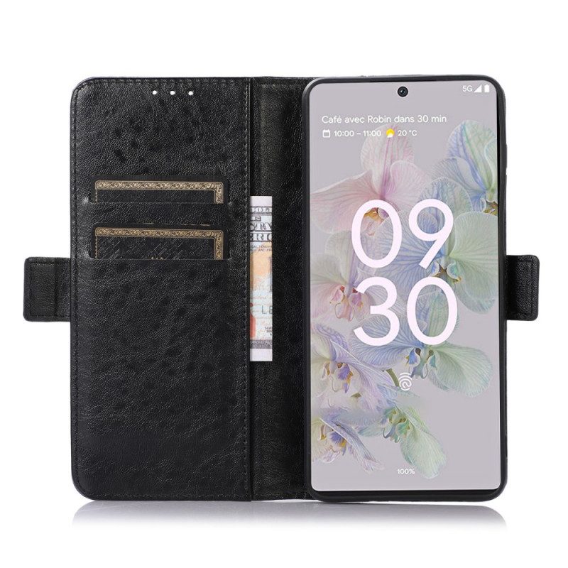 Folio Cover Google Pixel 6A Ecopelle Discreta