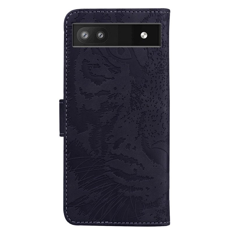 Folio Cover Google Pixel 6A Faccia Da Tigre