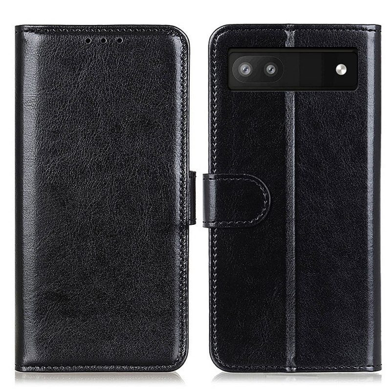 Folio Cover Google Pixel 6A Finezza In Ecopelle