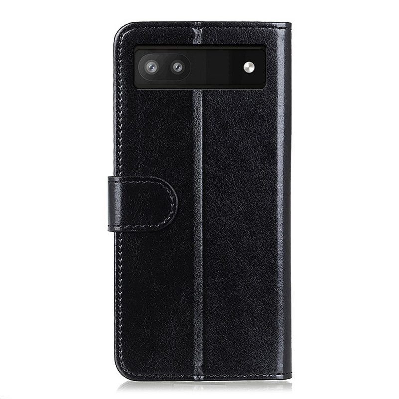 Folio Cover Google Pixel 6A Finezza In Ecopelle