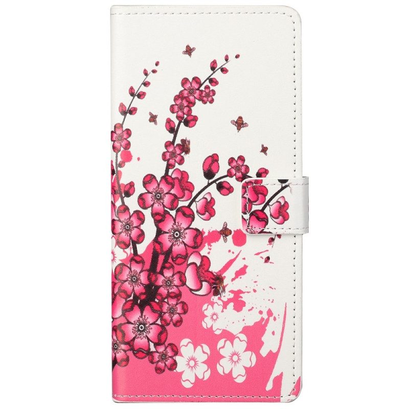 Folio Cover Google Pixel 6A Fiori Tropicali