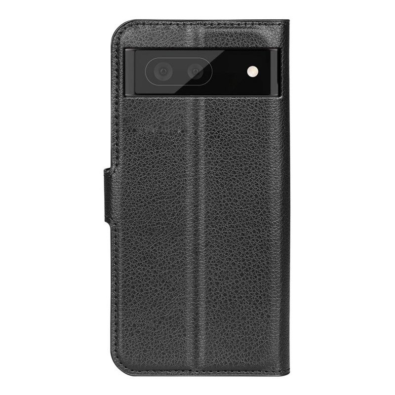 Folio Cover Google Pixel 6A Stile Classico In Pelle