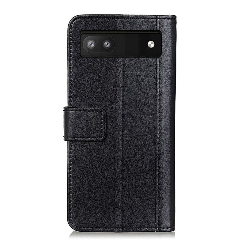 Folio Cover Google Pixel 6A Stile In Pelle