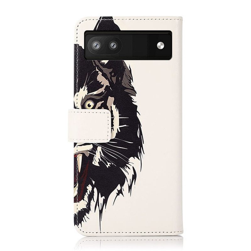 Folio Cover Google Pixel 6A Tigre Feroce