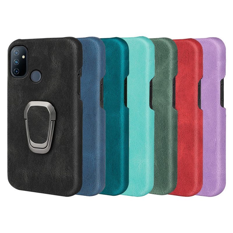 Cover OnePlus Nord N100 Anello-supporto Effetto Pelle Nuovi Colori