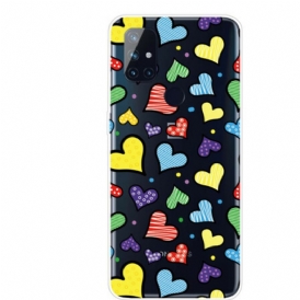 Cover OnePlus Nord N100 Cuori Multicolori