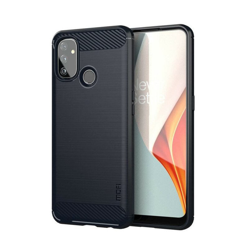 Cover OnePlus Nord N100 Fibra Di Carbonio Spazzolata Mofi