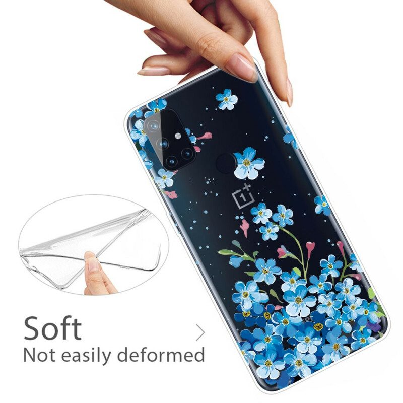 Cover OnePlus Nord N100 Fiori Blu