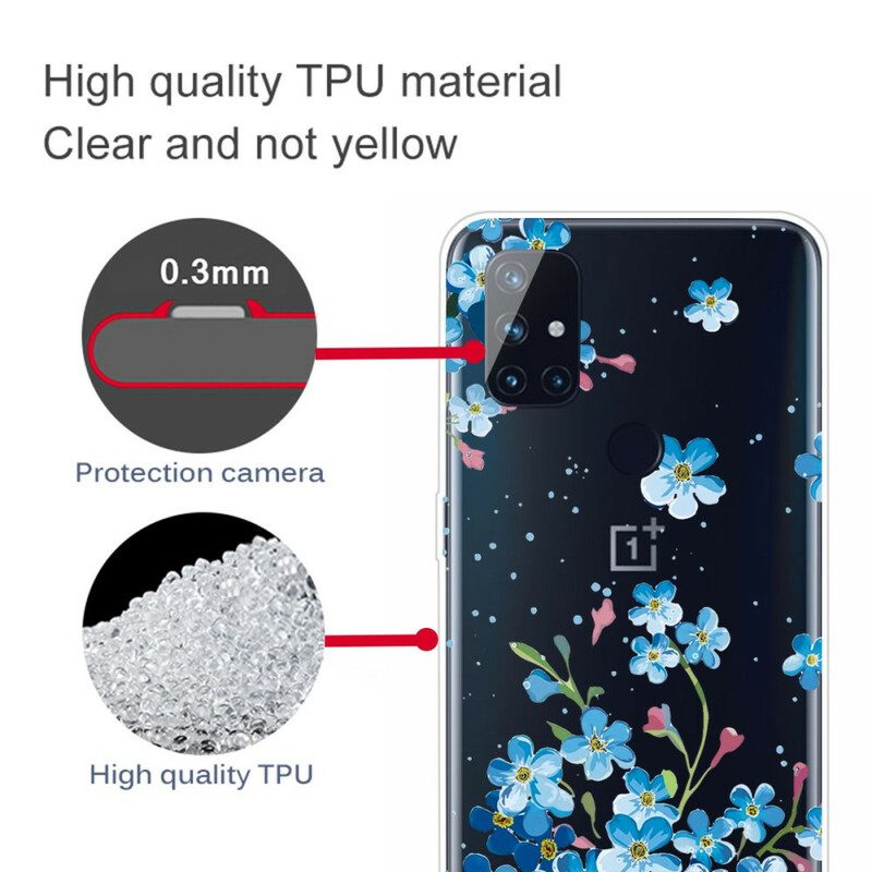 Cover OnePlus Nord N100 Fiori Blu