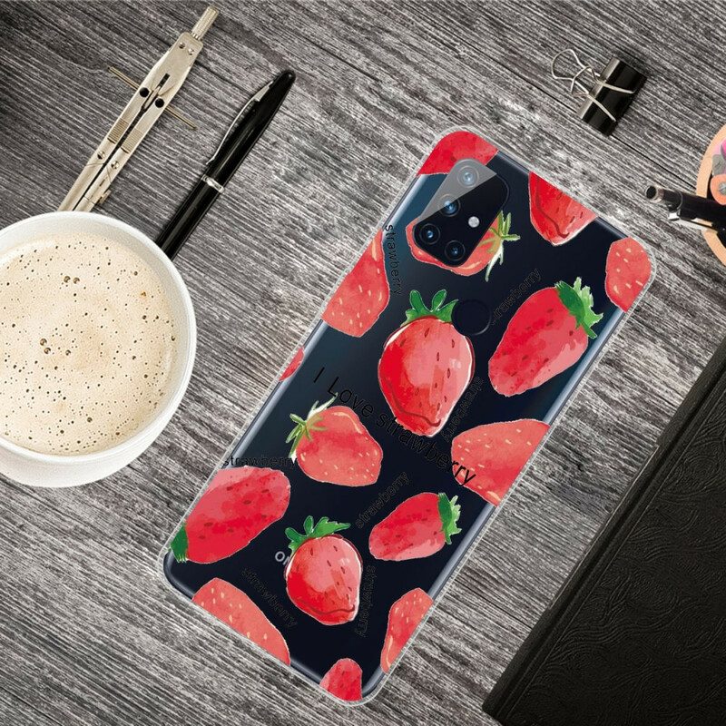 Cover OnePlus Nord N100 Fragole / Amo La Fragola