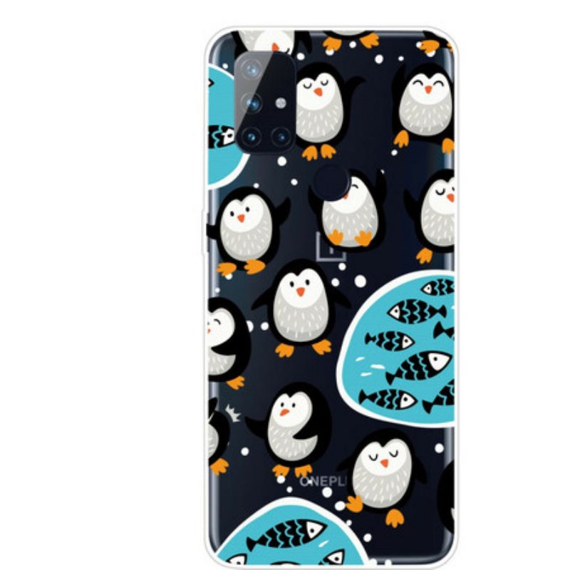 Cover OnePlus Nord N100 Pinguini E Pesci