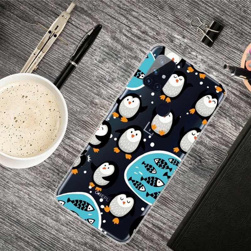 Cover OnePlus Nord N100 Pinguini E Pesci