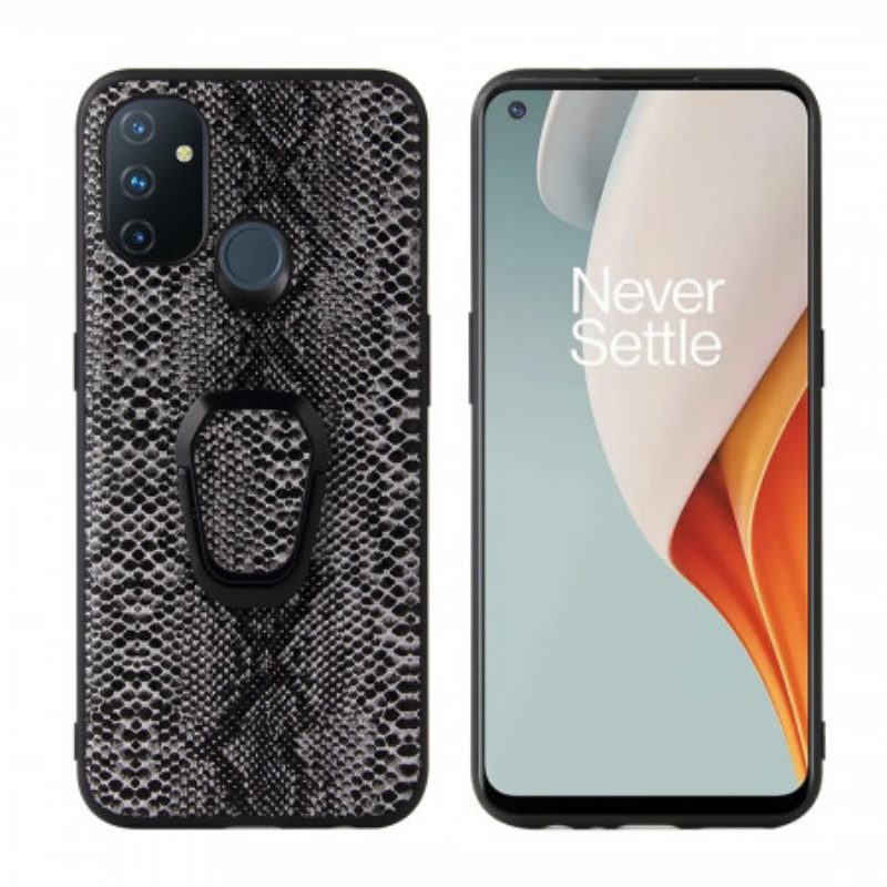 Cover OnePlus Nord N100 Porta Anelli Stile Serpente