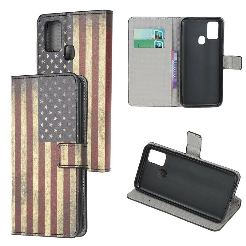 Folio Cover OnePlus Nord N100 Bandiera Americana