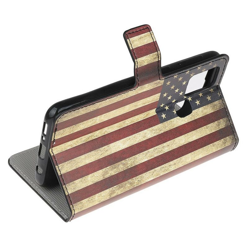 Folio Cover OnePlus Nord N100 Bandiera Americana