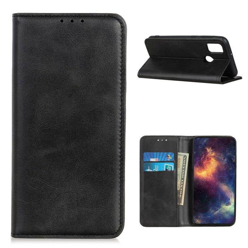 Folio Cover OnePlus Nord N100 Custodia in pelle Cuoio Spaccato