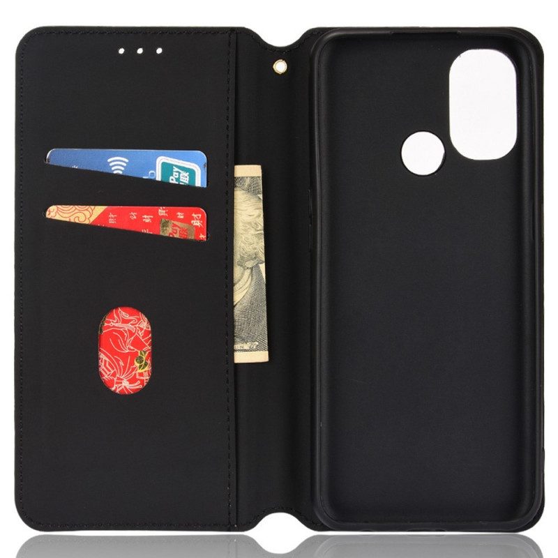 Folio Cover OnePlus Nord N100 Custodia in pelle Effetto Pelle Diamante 3d