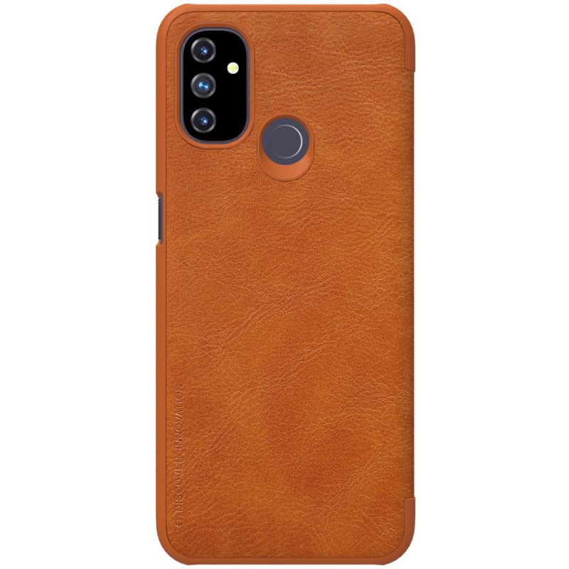 Folio Cover OnePlus Nord N100 Custodia in pelle Serie Nillkin Qin