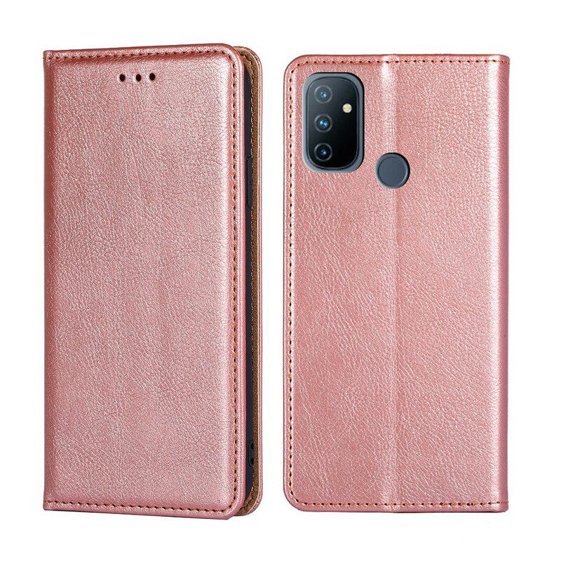 Folio Cover OnePlus Nord N100 Custodia in pelle Stile In Pelle Pregiata