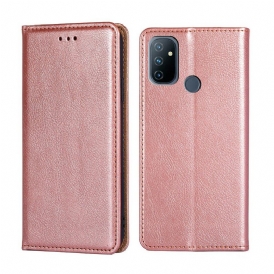 Folio Cover OnePlus Nord N100 Custodia in pelle Stile In Pelle Pregiata