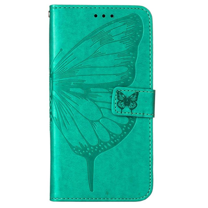 Folio Cover OnePlus Nord N100 Design A Farfalla Strappy