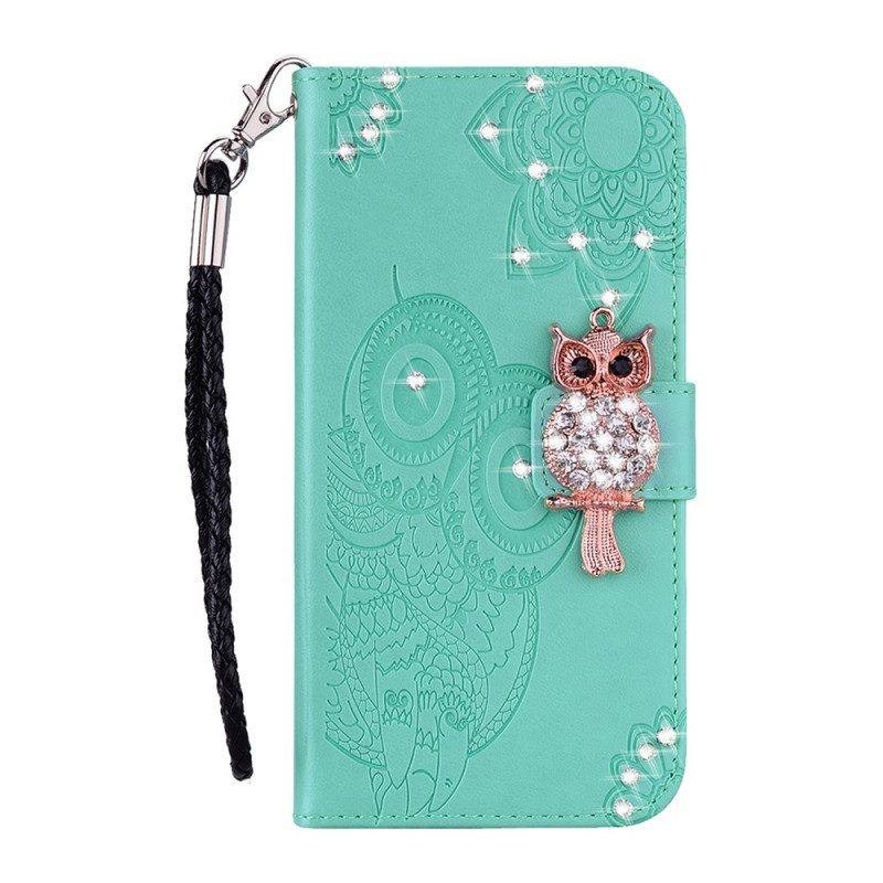 Folio Cover OnePlus Nord N100 Mandala E Fascino Del Gufo