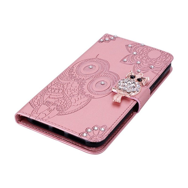 Folio Cover OnePlus Nord N100 Mandala E Fascino Del Gufo