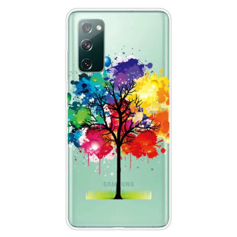 Cover Samsung Galaxy S20 FE Albero Dell'acquerello Senza Soluzione Di Continuità