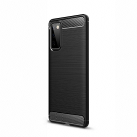 Cover Samsung Galaxy S20 FE Fibra Di Carbonio Spazzolata