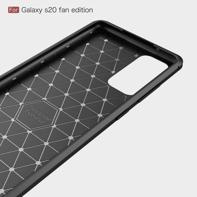 Cover Samsung Galaxy S20 FE Fibra Di Carbonio Spazzolata