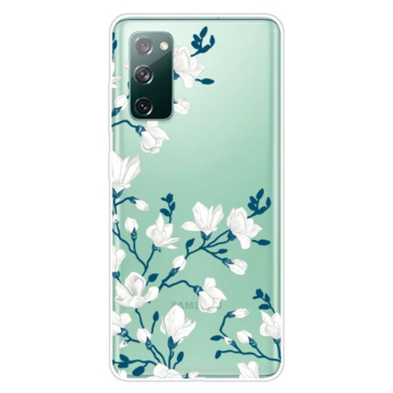 Cover Samsung Galaxy S20 FE Fiori Bianchi