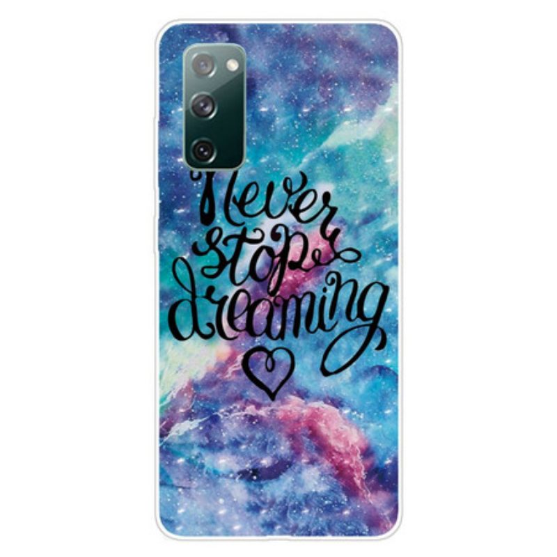 Cover Samsung Galaxy S20 FE Non Smettere Mai Di Sognare