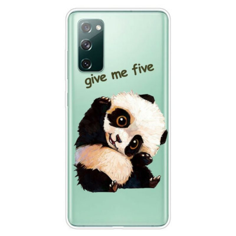 Cover Samsung Galaxy S20 FE Panda Senza Soluzione Di Continuità Dammi Cinque