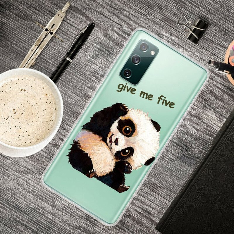 Cover Samsung Galaxy S20 FE Panda Senza Soluzione Di Continuità Dammi Cinque