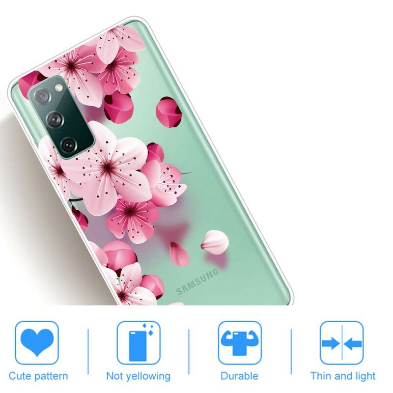 Cover Samsung Galaxy S20 FE Piccoli Fiori Rosa