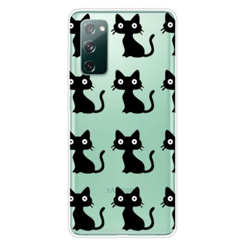 Cover Samsung Galaxy S20 FE Più Gatti Neri