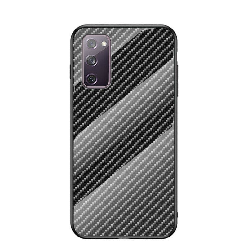 Cover Samsung Galaxy S20 FE Vetro Temperato In Fibra Di Carbonio