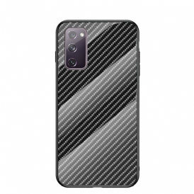 Cover Samsung Galaxy S20 FE Vetro Temperato In Fibra Di Carbonio