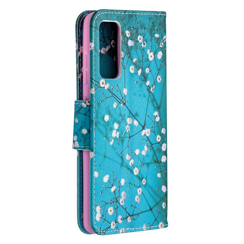 Custodia in pelle Samsung Galaxy S20 FE Albero In Fiore