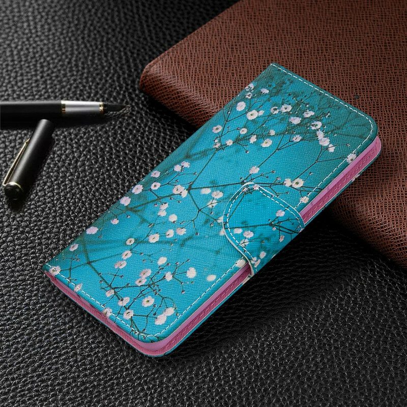 Custodia in pelle Samsung Galaxy S20 FE Albero In Fiore