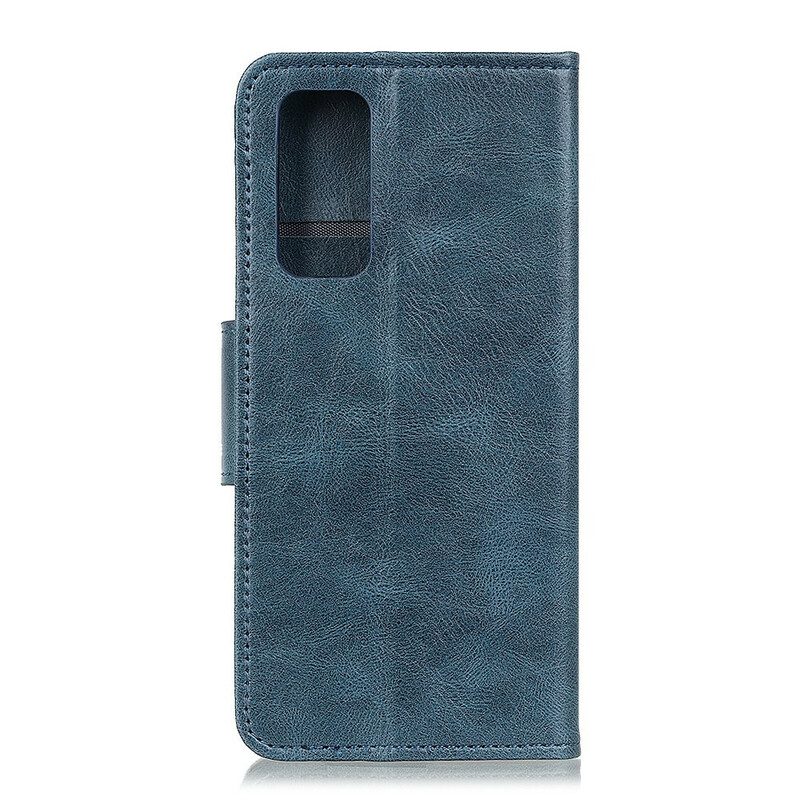 Custodia in pelle Samsung Galaxy S20 FE Chiusura Reversibile Effetto Pelle