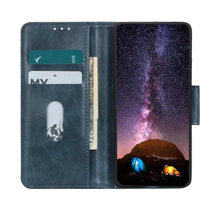 Custodia in pelle Samsung Galaxy S20 FE Chiusura Reversibile Effetto Pelle